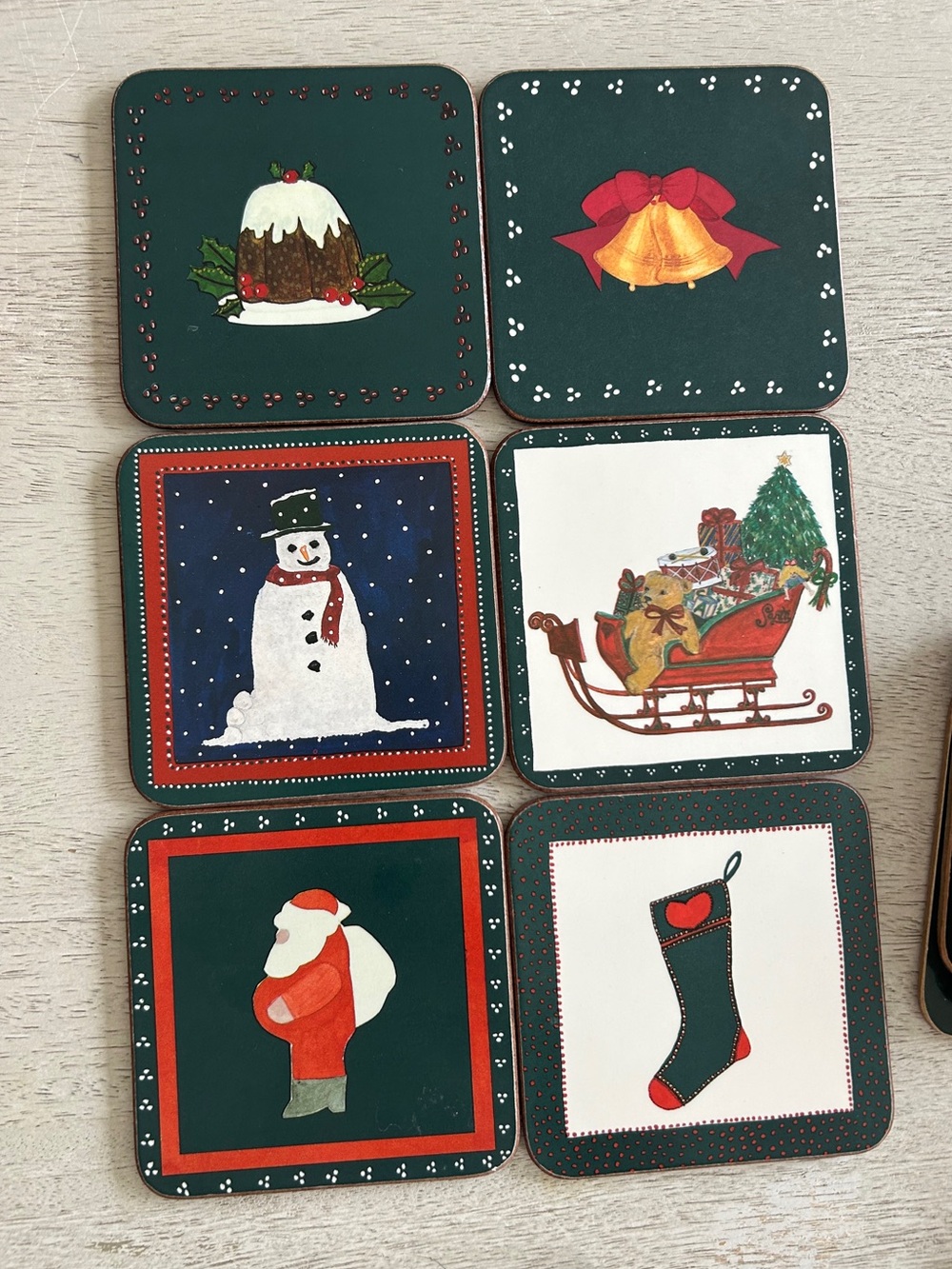 Pimpernel Christmas Coaster Set-6 pieces